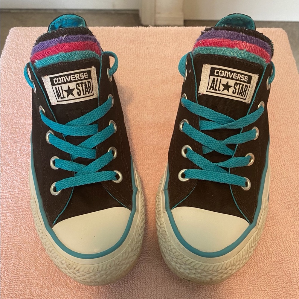 Converse Chuck Taylor’s Multi Colored Tongue